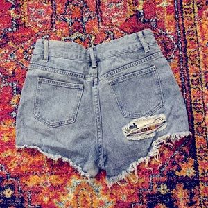 EUC SHEIN distressed jean shorts